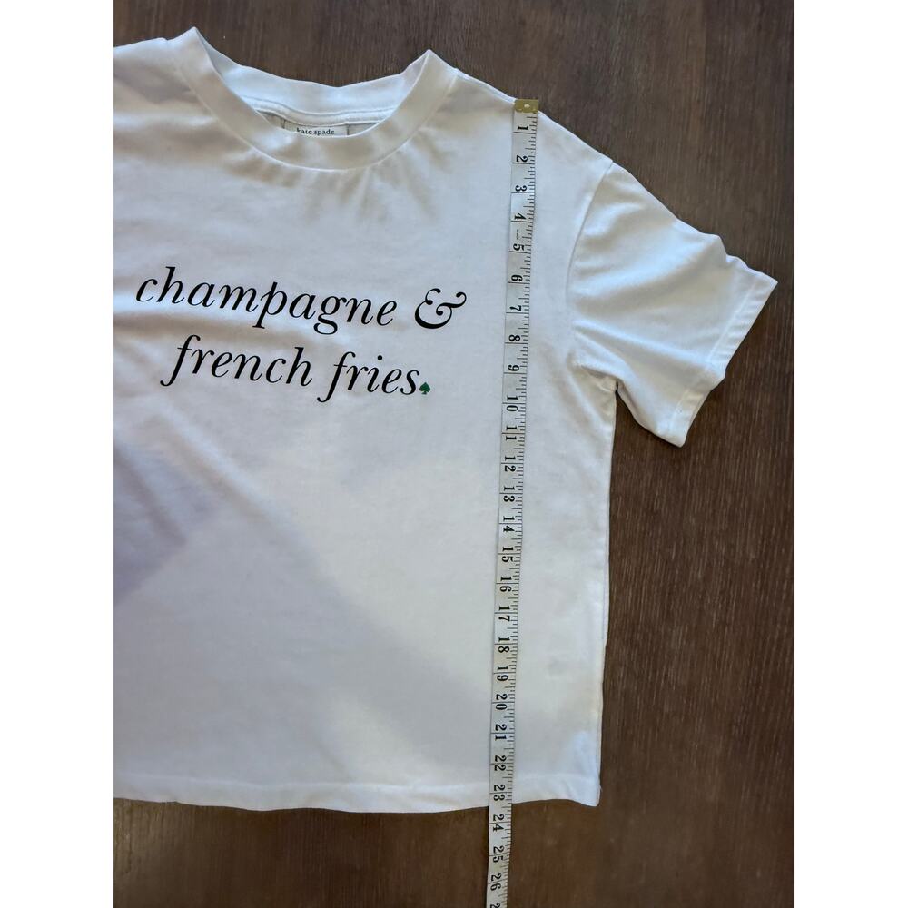 Kate Spade New York X Target Champagne & French Fries Tee T-Shirt - Picture 8 of 8